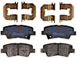 KIT-100725-AE135 Rear Brake Disc and Pad Kit, Plain Surface, 5 Lugs, 282.96 mm, Semi-metallic
