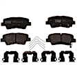 KIT-100725-AE136 Rear Brake Disc and Pad Kit, Plain Surface, 5 Lugs, 302.01 mm, Ceramic