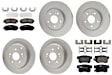 KIT-100725-AE143 Front and Rear Brake Disc and Pad Kit, Plain Surface, 5 Lugs, Front-295.91 mm/Rear-304.55 mm, Ceramic