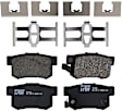 KIT-100725-AE143 Front and Rear Brake Disc and Pad Kit, Plain Surface, 5 Lugs, Front-295.91 mm/Rear-304.55 mm, Ceramic