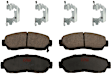 KIT-100725-AE144 Front and Rear Brake Disc and Pad Kit, Plain Surface, 5 Lugs, Front-295.91 mm/Rear-304.55 mm, Ceramic