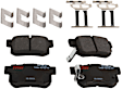 KIT-100725-AE146 Front and Rear Brake Disc and Pad Kit, Plain Surface, 5 Lugs, Front-295.91 mm/Rear-304.55 mm, Ceramic