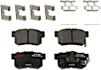 KIT-100725-AE153 Front and Rear Brake Disc and Pad Kit, Plain Surface, 5 Lugs, Front-311.91 mm/Rear-304.55 mm, Ceramic