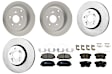 KIT-100725-AE160 Front and Rear Brake Disc and Pad Kit, Plain Surface, 5 Lugs, Front-311.91 mm/Rear-304.55 mm, Ceramic