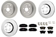KIT-100725-AE161 Front and Rear Brake Disc and Pad Kit, Plain Surface, 5 Lugs, Front-311.91 mm/Rear-304.55 mm, Ceramic