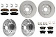 KIT-100725-AE168 Front and Rear Brake Disc and Pad Kit, Plain Surface, 5 Lugs, Front-295.91 mm/Rear-305 mm, Ceramic