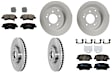 KIT-100725-AE210 Front and Rear Brake Disc and Pad Kit, Plain Surface, 5 Lugs, Front-320.04 mm/Rear-282.96 mm, Front-Ceramic/Rear-Semi-Metallic