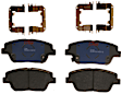 KIT-100725-AE285 Front and Rear Brake Disc and Pad Kit, Plain Surface, 5 Lugs, Front-299.97 mm/Rear-282.96 mm, Semi-metallic