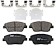 KIT-100725-AE286 Front and Rear Brake Disc and Pad Kit, Plain Surface, 5 Lugs, Front-299.97 mm/Rear-282.96 mm, Front-Ceramic/Rear-Semi-Metallic