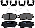 2018 Hyundai Tucson - 4-Wheel Set Front and Rear Brake Disc and Pad Kit, Plain Surface, 5 Lugs, Front-305.05 mm/Rear-302.01 mm, Ceramic, 2.4L 4Cyl, Includes (4) Brake Disc and (2) Brake Pad Set