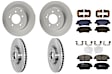 KIT-100725-AE349 Front and Rear Brake Disc and Pad Kit, Plain Surface, 5 Lugs, Front-320.04 mm/Rear-282.96 mm, Front-Ceramic/Rear-Semi-Metallic