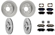 KIT-100725-AE355 Front and Rear Brake Disc and Pad Kit, Plain Surface, 5 Lugs, Front-320.04 mm/Rear-282.96 mm, Semi-metallic