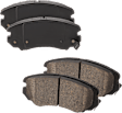 Front Brake Disc and Pad Kit, Natural Finish, Plain Surface, 5 Lugs, 279.91 mm, Ceramic