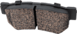 Rear Brake Disc and Pad Kit, Natural Finish, Plain Surface, 5 Lugs, 282.96 mm, Ceramic