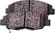 Front Brake Disc and Pad Kit, Plain Surface, 4 Lugs, 261.87 mm
