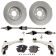 Front, Driver and Passenger Side Axle Assembly - 7-Piece Kit FWD, 3.5L, 6Cyl