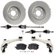 Front, Driver and Passenger Side Axle Assembly - 7-Piece Kit FWD, 3.5L, 6Cyl
