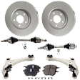 Front, Driver and Passenger Side Axle Assembly - 7-Piece Kit AWD, 3.5L, 6Cyl