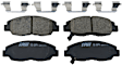 KIT-100725-AE504 Front and Rear Brake Disc and Pad Kit, Plain Surface, 5 Lugs, Front-281.94 mm/Rear-259.59 mm, Ceramic