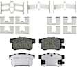 KIT-100725-AE504 Front and Rear Brake Disc and Pad Kit, Plain Surface, 5 Lugs, Front-281.94 mm/Rear-259.59 mm, Ceramic
