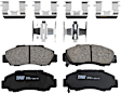 KIT-100725-AE505 Front and Rear Brake Disc and Pad Kit, Plain Surface, 5 Lugs, Front-281.94 mm/Rear-259.59 mm, Ceramic