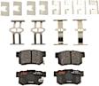 KIT-100725-AE509 Front and Rear Brake Disc and Pad Kit, Plain Surface, 5 Lugs, Front-281.94 mm/Rear-259.59 mm, Ceramic