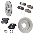 2015 Kia Optima - Front and Rear Brake Disc and Pad Kit, For Models With Manual Parking Brakes, 2.0L 4Cyl