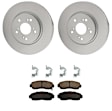 KIT-100725-AE90 Front Brake Disc and Pad Kit, Plain Surface, 5 Lugs, 295.91 mm, Ceramic