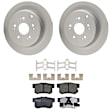 KIT-100725-AE95 Rear Brake Disc and Pad Kit, Plain Surface, 5 Lugs, 304.55 mm, Ceramic