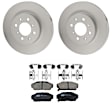 KIT-100725-AE98 Front Brake Disc and Pad Kit, Plain Surface, 4 Lugs, 261.87 mm, Ceramic