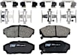 KIT-100725-AE98 Front Brake Disc and Pad Kit, Plain Surface, 4 Lugs, 261.87 mm, Ceramic