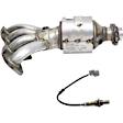 2004 Honda Civic - 2-Piece Kit Front and Rear Catalytic Converter, 1.3L 4Cyl, Federal EPA Standard, 46-State Legal (Cannot ship to CA, CO, NY or ME), Naturally Aspirated, Includes (1) Catalytic Converter and (1) Oxygen Sensor
