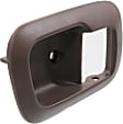 2-Piece Kit Front, Passenger Side Interior Door Handle Kit, Brown, With door lock button, 4-Door, Mini Passenger Van, Includes (1) Door Handle Trim and (1) Interior Door Handle