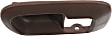 2-Piece Kit Front, Passenger Side Interior Door Handle Kit, Brown, With door lock button, 4-Door, Mini Passenger Van, Includes (1) Door Handle Trim and (1) Interior Door Handle