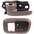 1998 Toyota Sienna LE - 2-Piece Kit Front, Driver Side Interior Door Handle Kit, Brown, With door lock button, Includes (1) Door Handle Trim and (1) Interior Door Handle