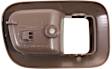 2001 Toyota Sienna - 4-Piece Kit Front or Rear, Driver and Passenger Side Brown Interior Door Handle, With Door Lock Button, Japan or USA Built Vehicle, Mini Passenger Van, Includes (2) Door Handle Trim and (2) Interior Door Handle