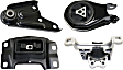 4-Piece Kit Front and Rear Motor Mount, Includes (1) Engine Torque Mount, (2) Motor Mount, and (1) Transmission Mount