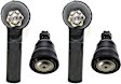 4-Piece Kit Front, Driver and Passenger Side Suspension Kit, Includes (2) Ball Joint and (2) Tie Rod End