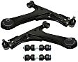 4-Piece Kit Front, Driver and Passenger Side, Lower Control Arm Kit, Includes (2) Control Arm and (2) Sway Bar Link