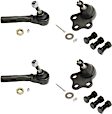 4-Piece Kit Front, Driver and Passenger Side Suspension Kit, Includes (2) Ball Joint and (2) Tie Rod End