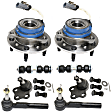8-Piece Kit Front, Driver and Passenger Side Suspension Kit, Includes (2) Ball Joint, (2) Tie Rod End, (2) Sway Bar Link and (2) Wheel Hub