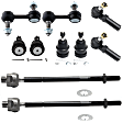 10-Piece Kit Front, Driver and Passenger Side Suspension Kit, Includes (4) Ball Joint, (4) Tie Rod End and (2) Sway Bar Link