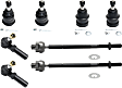 8-Piece Kit Front, Driver and Passenger Side Suspension Kit, Includes (4) Ball Joint and (4) Tie Rod End