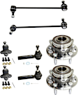 8-Piece Kit Front, Driver and Passenger Side Suspension Kit, Includes (2) Ball Joint, (2) Tie Rod End, (2) Sway Bar Link and (2) Wheel Hub