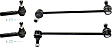 4-Piece Kit Front, Driver and Passenger Side Suspension Kit, Includes (2) Tie Rod End and (2) Sway Bar Link