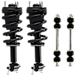 4-Piece Kit Front, Driver and Passenger Side Suspension Kit, Includes (2) Sway Bar Link and (2) Shock Absorber and Strut Assembly