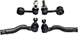 4-Piece Kit Front, Driver and Passenger Side Suspension Kit, Includes (2) Sway Bar Link and (2) Tie Rod End