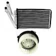 2011 GMC Terrain - 2-Piece Kit Heater Core, 2.4L 4Cyl,  Includes (1) Blower Motor and (1) Heater Core