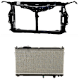 2-Piece Kit Radiator Support Assembly, includes Radiator