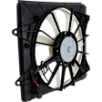 3-Piece Kit Radiator, includes A/C Condenser Fan and Radiator Fan